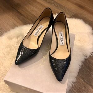 Jimmy choo Romy 60 Navy/ Black 36